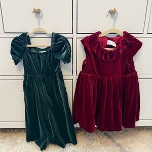 H&M and Tucker and Tate Rich Burgundy Velvet Top